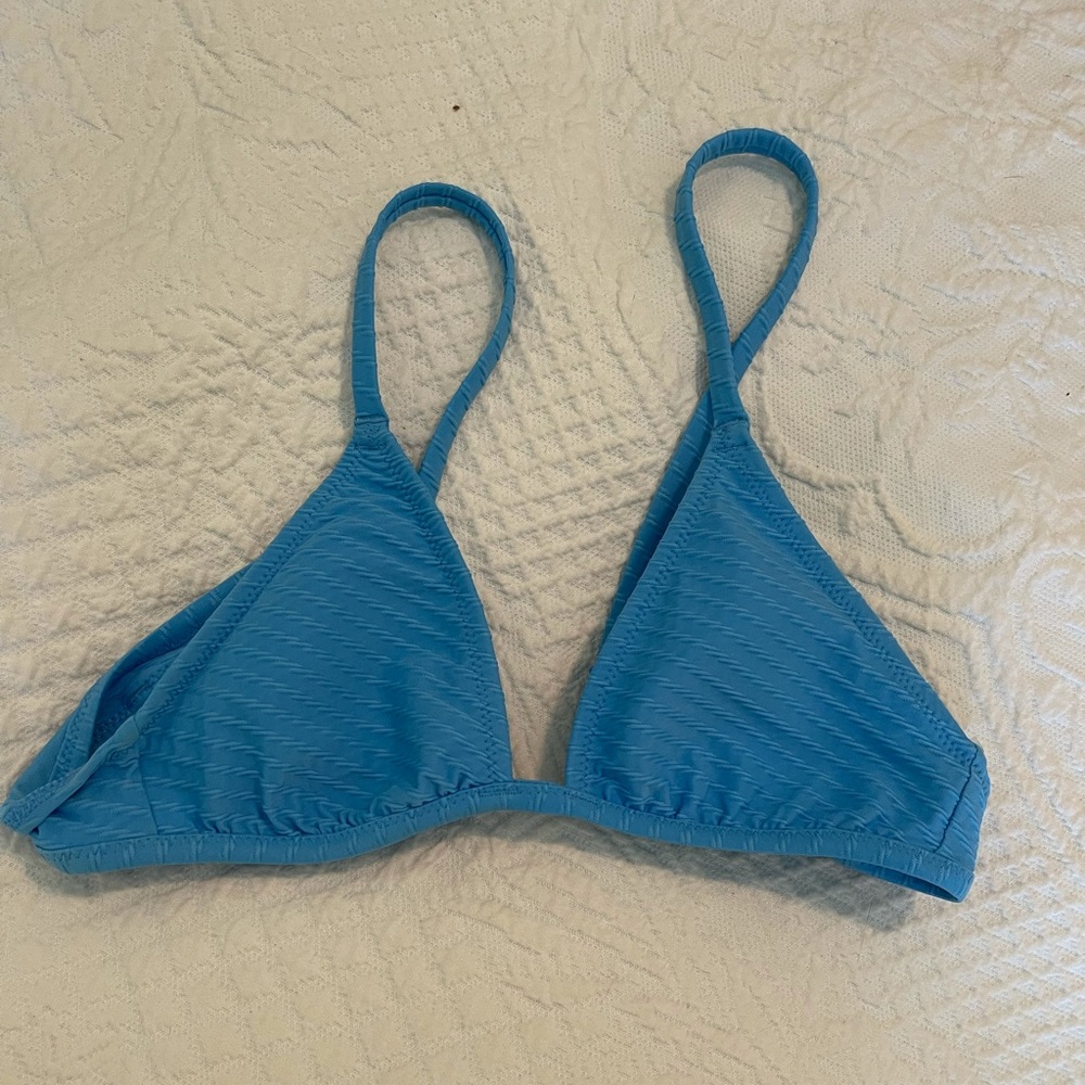 New AE swimsuit bikini top- blue
